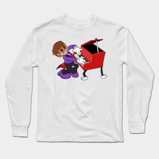 1930s rubberhose cartoon style rock star at the piano Long Sleeve T-Shirt